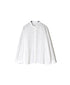 NMDS26221 60s ORGANIC CAMBRIC WITH EMB BANDED COLLAR SHIRT