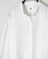 NMDS26221 60s ORGANIC CAMBRIC WITH EMB BANDED COLLAR SHIRT