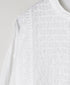 NMDS26221 60s ORGANIC CAMBRIC WITH EMB BANDED COLLAR SHIRT