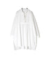 NMDS26222 60s ORGANIC CAMBRIC WITH EMB BANDED COLLAR EMB TUNIC