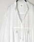 NMDS26222 60s ORGANIC CAMBRIC WITH EMB BANDED COLLAR EMB TUNIC