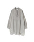 NMDS26222 60s ORGANIC CAMBRIC WITH EMB BANDED COLLAR EMB TUNIC
