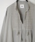 NMDS26222 60s ORGANIC CAMBRIC WITH EMB BANDED COLLAR EMB TUNIC