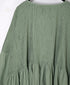 NMDS26232D 80s ORGANIC MICRO CHECK OVERDYE MINI PINTUCK PULLOVER DRESS