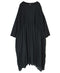 NMDS26232D 80s ORGANIC MICRO CHECK OVERDYE MINI PINTUCK PULLOVER DRESS