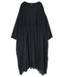NMDS26232D 80s ORGANIC MICRO CHECK OVERDYE MINI PINTUCK PULLOVER DRESS