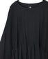 NMDS26232D 80s ORGANIC MICRO CHECK OVERDYE MINI PINTUCK PULLOVER DRESS