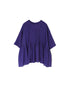 NMDS26241 80s ORGANIC COTTON VOILE CREW-NECK PULLOVER HALF/SLEEVE SHIRT WITH MINI PINTUCK