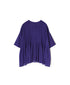 NMDS26241 80s ORGANIC COTTON VOILE CREW-NECK PULLOVER HALF/SLEEVE SHIRT WITH MINI PINTUCK