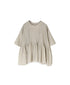 NMDS26241 80s ORGANIC COTTON VOILE CREW-NECK PULLOVER HALF/SLEEVE SHIRT WITH MINI PINTUCK