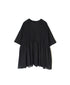 NMDS26241 80s ORGANIC COTTON VOILE CREW-NECK PULLOVER HALF/SLEEVE SHIRT WITH MINI PINTUCK