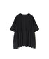 NMDS26241 80s ORGANIC COTTON VOILE CREW-NECK PULLOVER HALF/SLEEVE SHIRT WITH MINI PINTUCK