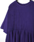 NMDS26243 80s ORGANIC COTTON VOILE CREW-NECK HALF/SLEEVE DRESS WITH MINI PINTUCK