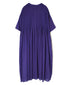 NMDS26243 80s ORGANIC COTTON VOILE CREW-NECK HALF/SLEEVE DRESS WITH MINI PINTUCK