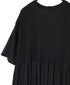 NMDS26243 80s ORGANIC COTTON VOILE CREW-NECK HALF/SLEEVE DRESS WITH MINI PINTUCK