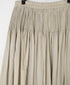 NMDS26245 80s ORGANIC COTTON VOILE MINI PINTUCK FLARED SKIRT