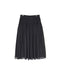 NMDS26245 80s ORGANIC COTTON VOILE MINI PINTUCK FLARED SKIRT