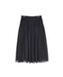 NMDS26245 80s ORGANIC COTTON VOILE MINI PINTUCK FLARED SKIRT