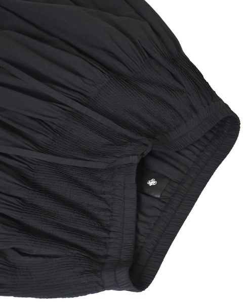 NMDS26245 80s ORGANIC COTTON VOILE MINI PINTUCK FLARED SKIRT