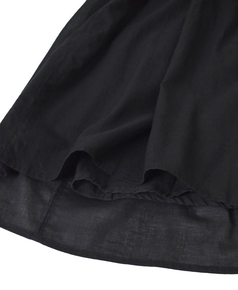 NMDS26245 80s ORGANIC COTTON VOILE MINI PINTUCK FLARED SKIRT