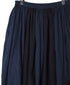 NMDS26265D 80s ORGANIC COTTON/80s LINEN PATCHWORK OVERDYE RAJASTHAN TUCK GATHERED SKIRT