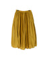 NMDS26265D 80s ORGANIC COTTON/80s LINEN PATCHWORK OVERDYE RAJASTHAN TUCK GATHERED SKIRT