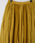 NMDS26265D 80s ORGANIC COTTON/80s LINEN PATCHWORK OVERDYE RAJASTHAN TUCK GATHERED SKIRT