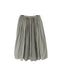 NMDS26265D 80s ORGANIC COTTON/80s LINEN PATCHWORK OVERDYE RAJASTHAN TUCK GATHERED SKIRT