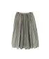 NMDS26265D 80s ORGANIC COTTON/80s LINEN PATCHWORK OVERDYE RAJASTHAN TUCK GATHERED SKIRT