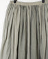 NMDS26265D 80s ORGANIC COTTON/80s LINEN PATCHWORK OVERDYE RAJASTHAN TUCK GATHERED SKIRT