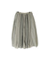 NMDS26265D 80s ORGANIC COTTON/80s LINEN PATCHWORK OVERDYE RAJASTHAN TUCK GATHERED SKIRT