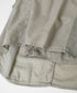 NMDS26265D 80s ORGANIC COTTON/80s LINEN PATCHWORK OVERDYE RAJASTHAN TUCK GATHERED SKIRT