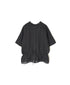 NMDS26271 80s POWER LOOM LINEN PLAIN LACE PINTUCK HALF/SLEEVE 2WAY SHIRT