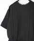 NMDS26271 80s POWER LOOM LINEN PLAIN LACE PINTUCK HALF/SLEEVE 2WAY SHIRT