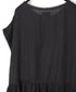 NMDS26272 80s POWER LOOM LINEN PLAIN BOAT-NECK LACE PULLOVER DRESS