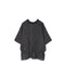 NMDS26281 80s POWER LOOM LINEN CHECK LACE PINTUCK HALF/SLEEVE 2WAY SHIRT
