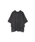 NMDS26281 80s POWER LOOM LINEN CHECK LACE PINTUCK HALF/SLEEVE 2WAY SHIRT