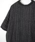 NMDS26281 80s POWER LOOM LINEN CHECK LACE PINTUCK HALF/SLEEVE 2WAY SHIRT