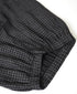 NMDS26285 80s POWER LOOM LINEN CHECK WIDE PANTS