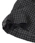 NMDS26285 80s POWER LOOM LINEN CHECK WIDE PANTS