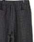 NMDS26285 80s POWER LOOM LINEN CHECK WIDE PANTS
