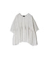 NMDS26501D 80s ORGANIC DOBIE CHECK OVERDYE CREW-NECK BUTTON SHIRT WITH PINTUCK