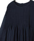 NMDS26511D 80s ORGANIC VOILE STRIPE (OVERDYE) CREW-NECK 3/4 SL SHIRT WITH MINI PINTUCK