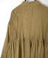 NMDS26512D 80s ORGANIC VOILE STRIPE (OVERDYE) MINI PINTUCK BANDED SHIRT