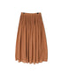 NMDS26515D 80s ORGANIC VOILE STRIPE (OVERDYE) MINI PINTUCK FLARED SKIRT