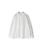 NMDS26521 60s ORGANIC CAMBRIC WITH EMB BANDED COLLAR PINTUCK & EMB SHIRT