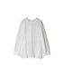 NMDS26522 60s ORGANIC CAMBRIC WITH EMB BACK OPENING CREW NECK PINTUCK & EMB SHIRT