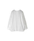 NMDS26522 60s ORGANIC CAMBRIC WITH EMB BACK OPENING CREW NECK PINTUCK & EMB SHIRT