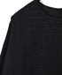 NMDS26522 60s ORGANIC CAMBRIC WITH EMB BACK OPENING CREW NECK PINTUCK & EMB SHIRT