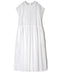 NMDS26523 60s ORGANIC CAMBRIC WITH EMB FRENCH/SL BACK OPENING DRESS